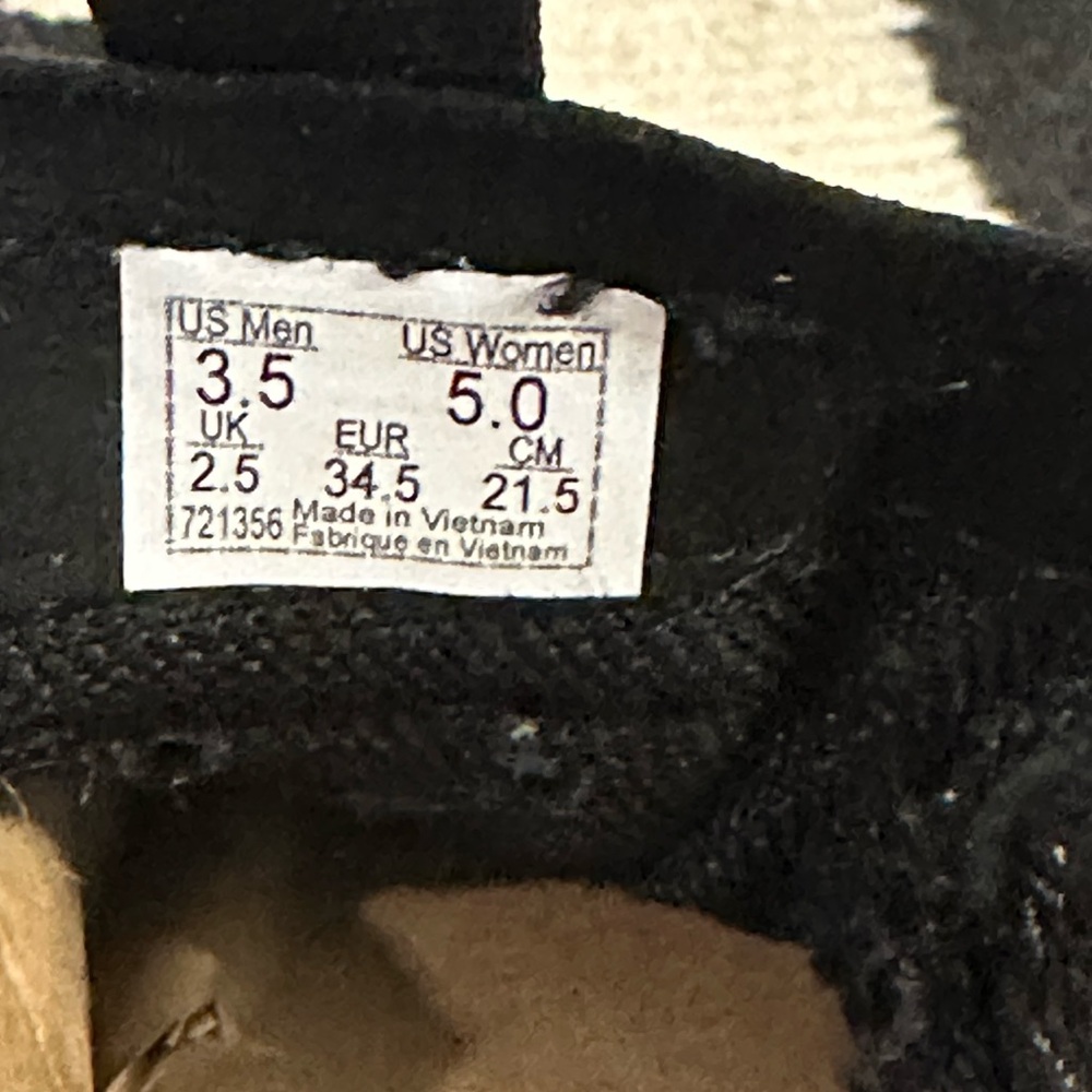 Vans Ultra Cush- Black & White Leather Womens Size 5 - Picture 4 of 5